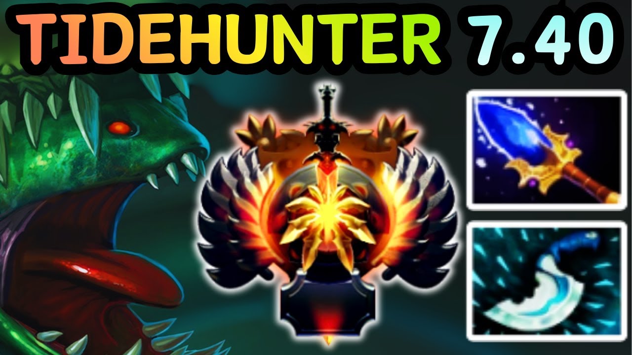 🔥 NEW PATCH 7.40 TIDEHUNTER OFFLANE DAMAGE DOES NOTHING | DOTA 2 GAMEPLAY 🔥