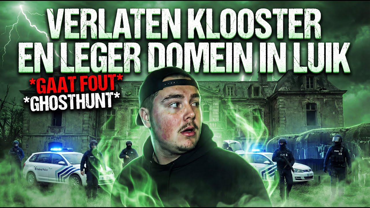 Verlaten Klooster En Leger Basis in Luik Bijna Aangehouden!  *GAAT FOUT* *GHOSTHUNT*