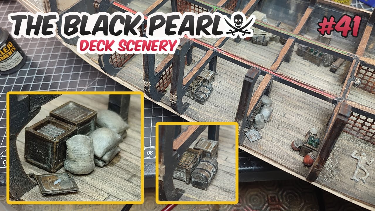 The Black Pearl model ship - part 41