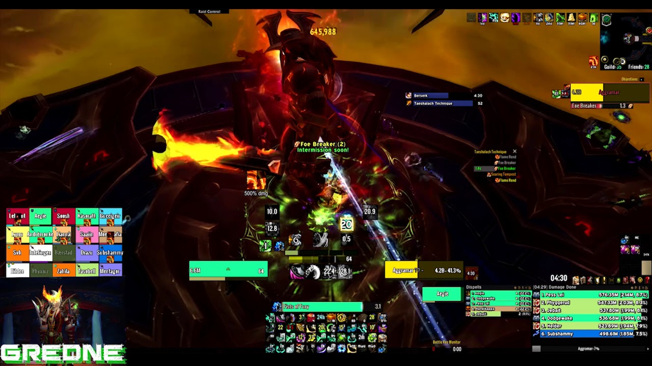 Aggramar Mythic Fragglene EU-Kazzak