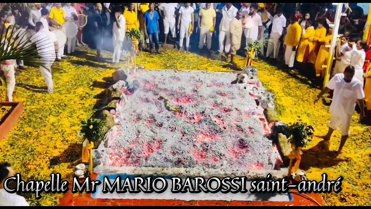 Marche sur le feu Chapelle Mr MARIO BAROSSI  dimanche 4 août 2024  saint-andré
