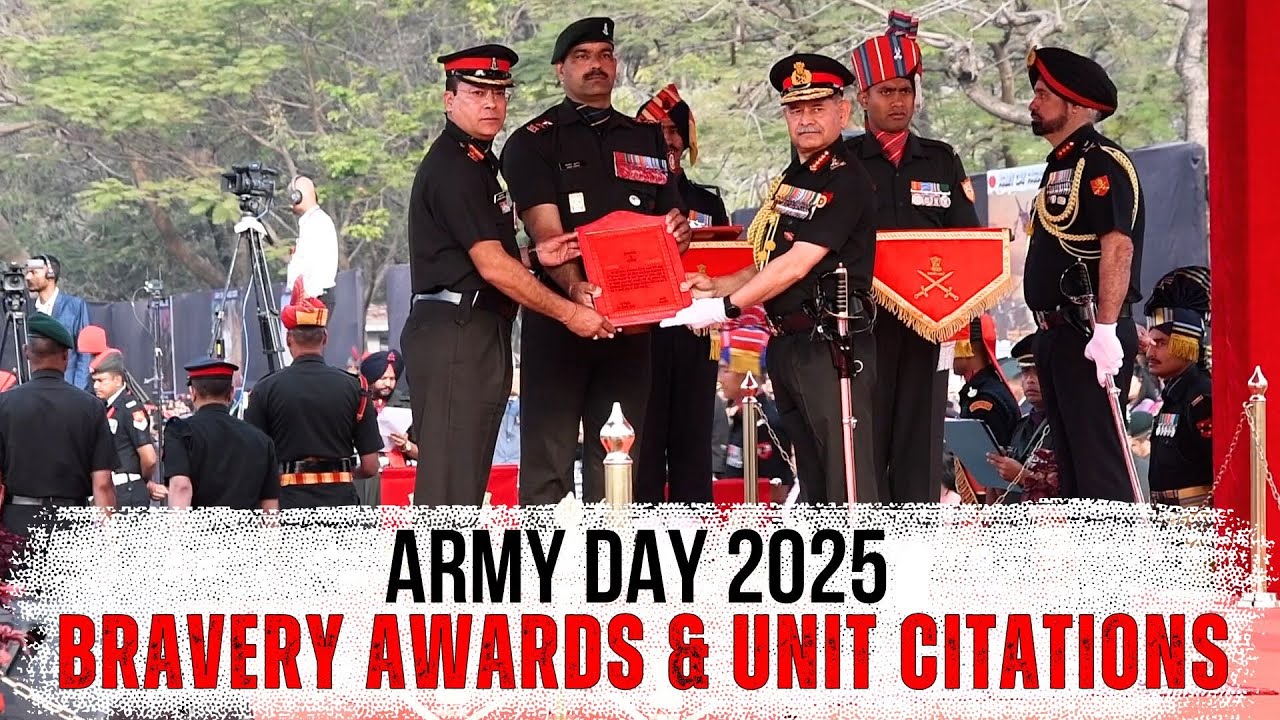 Army Day 2025 Bravery Awards & Unit Citations By Indian Army Chief Gen Upendra Dwivedi At Pune