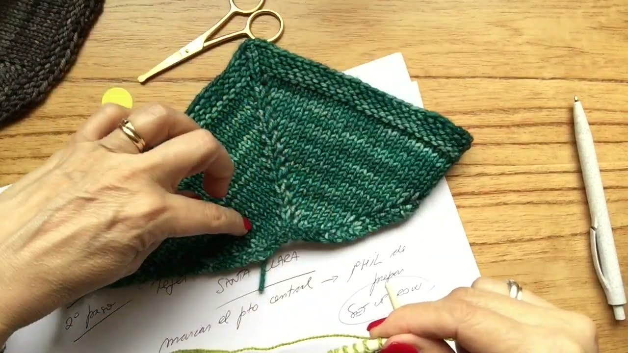 C&oacute;mo empezar mi primer chal triangular a dos agujas - Garter Tab /Tirita de comienzo