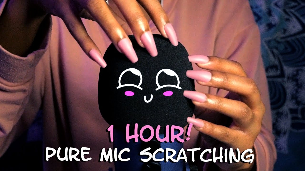 ASMR | 1 Hour of Fast & Aggressive Mic Scratching | No Talking
