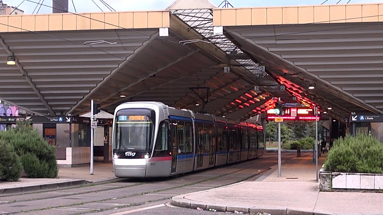 Tramway de Grenoble Station Grand’Place lignes A et C (Juin 2024)
