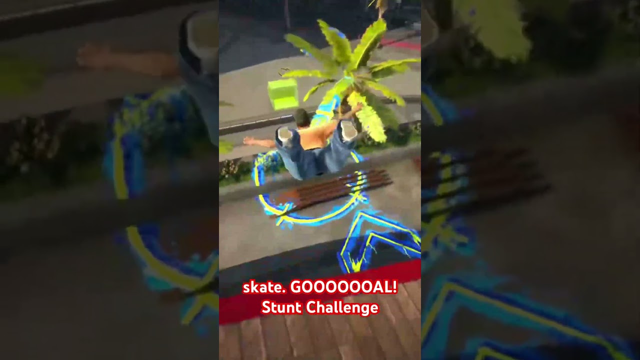 How to Complete Skate. Gooooooal! Stunt Challenge. #skate. #skate4 #easkate