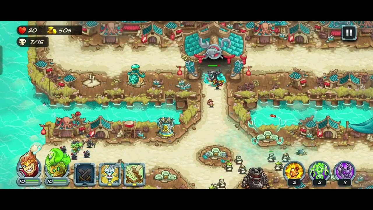 Tempest Island Campaign Stage Walkthrough (Impossible Difficulty) - Kingdom Rush Alliance