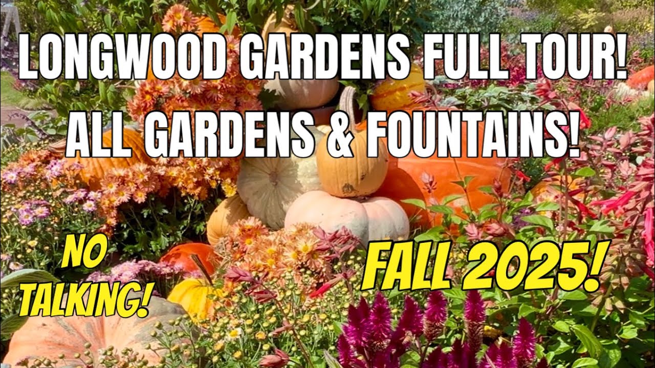 Longwood Gardens Full Tour! No Talking! America’s Most Beautiful Gardens!
