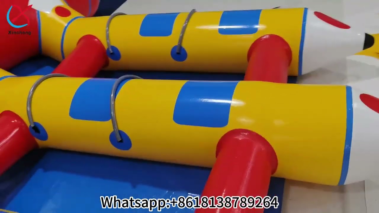 Manufacturer Inflatable Banana Boat Towables Flying Float Banana Water Games