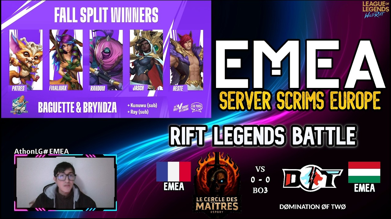 Wild Rift EMEA SCRIM: Le Cercle Des Maitres Esports( LCDM ) vs Dømination ØfTwø - Bo3