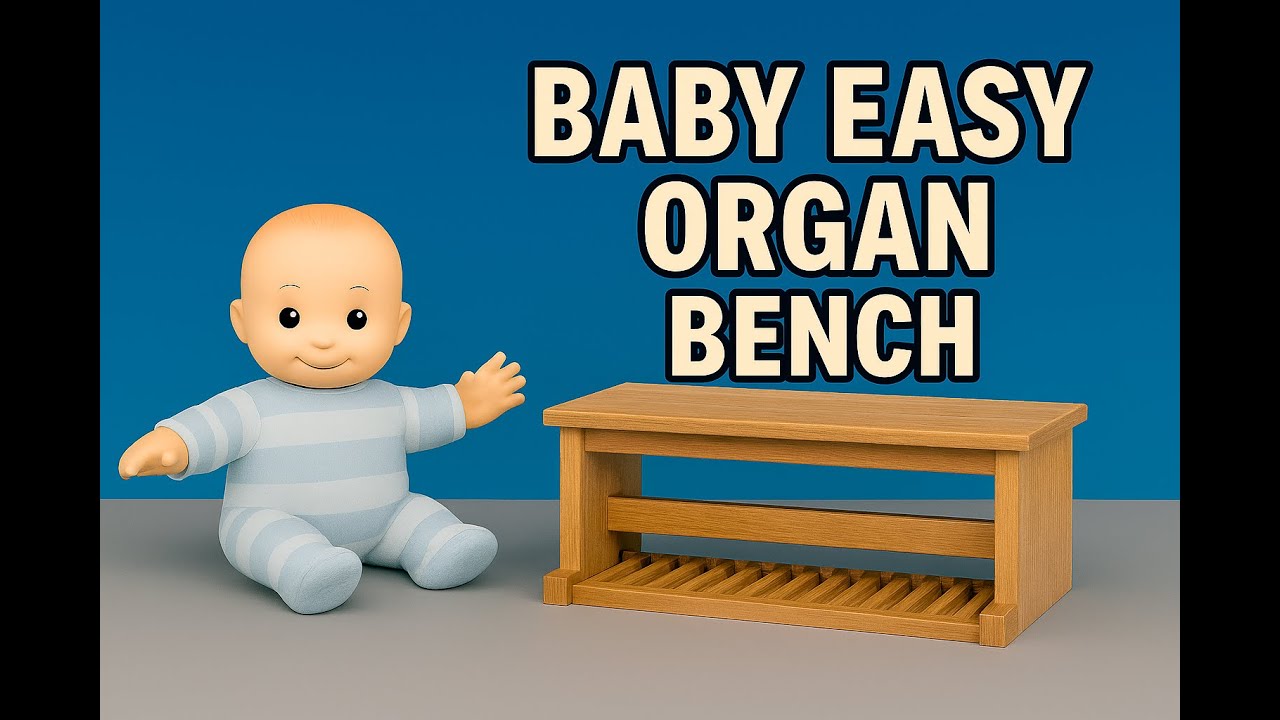 Easy organ bench with storage compartment