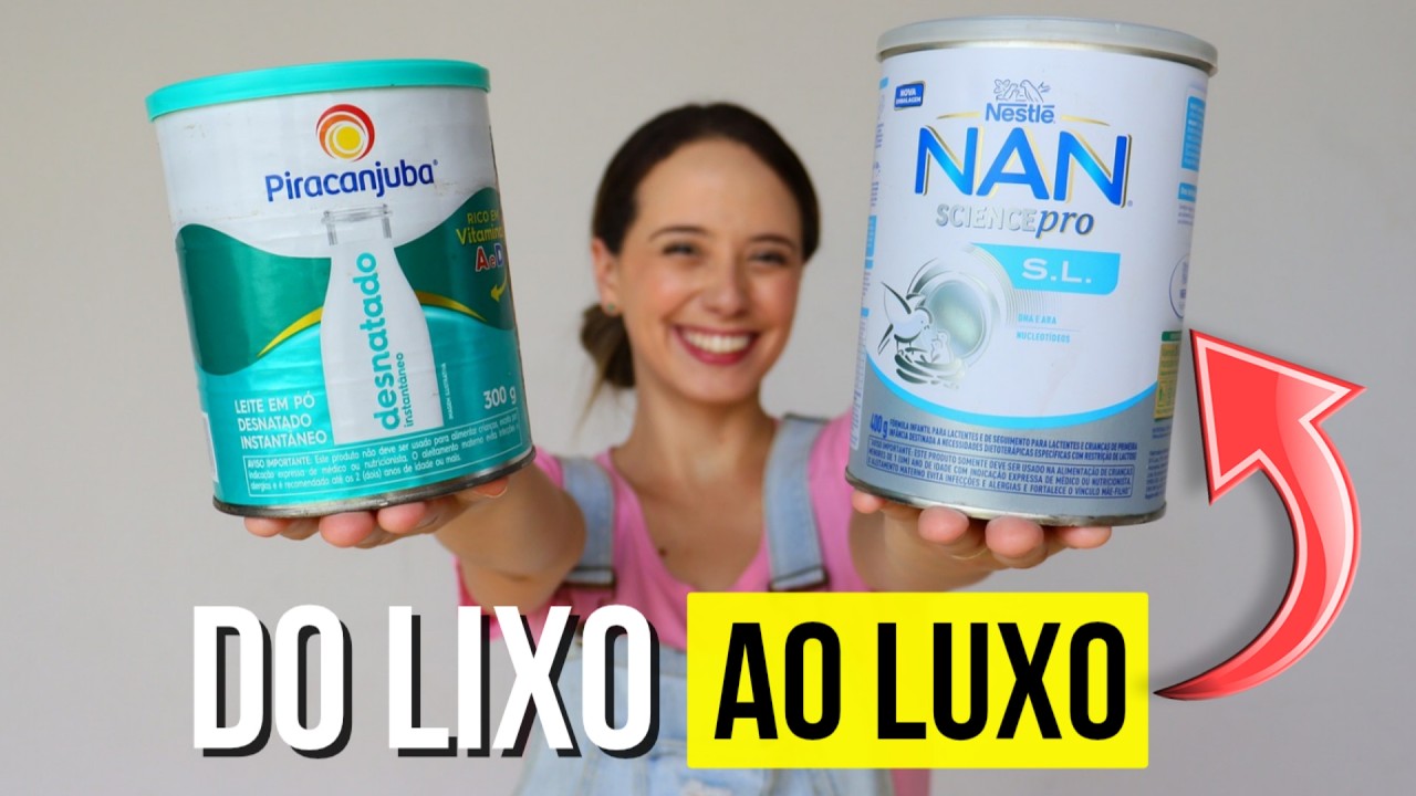 Ela fez uma decoração com latas de leite que ninguém vai dizer que foi feita em casa