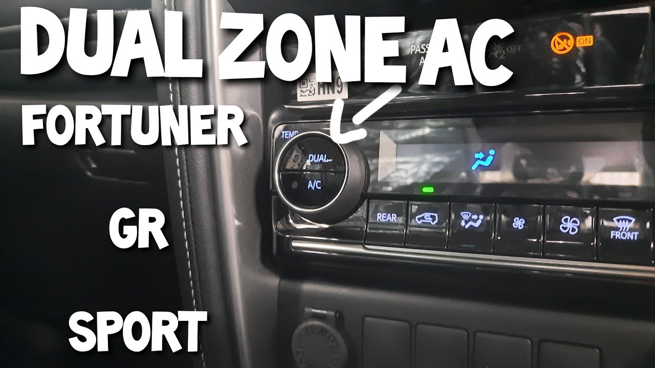 Dual Zone AC,Fitur Terbaru Fortuner GR Sport