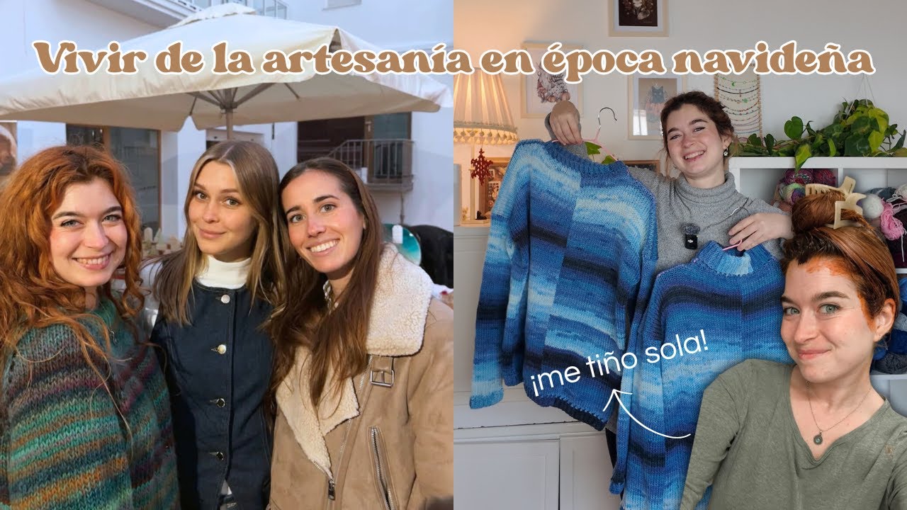 Ser artesana en época navideña | últimos encargos, me tiño el pelo y vamos de mercadillo.