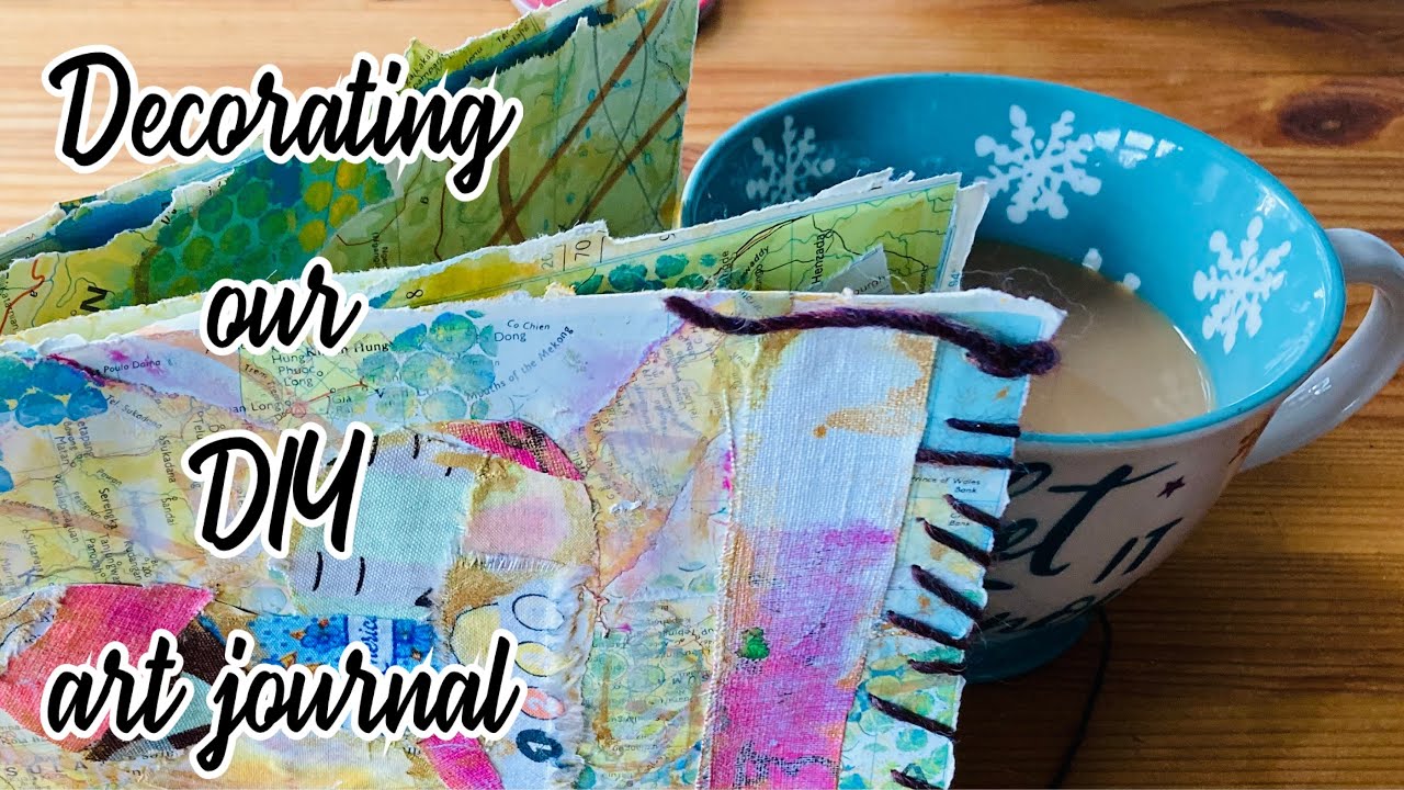 DIY mixedmedia art journal reuse scraps  ♻️ #gentlejournaling PART 2