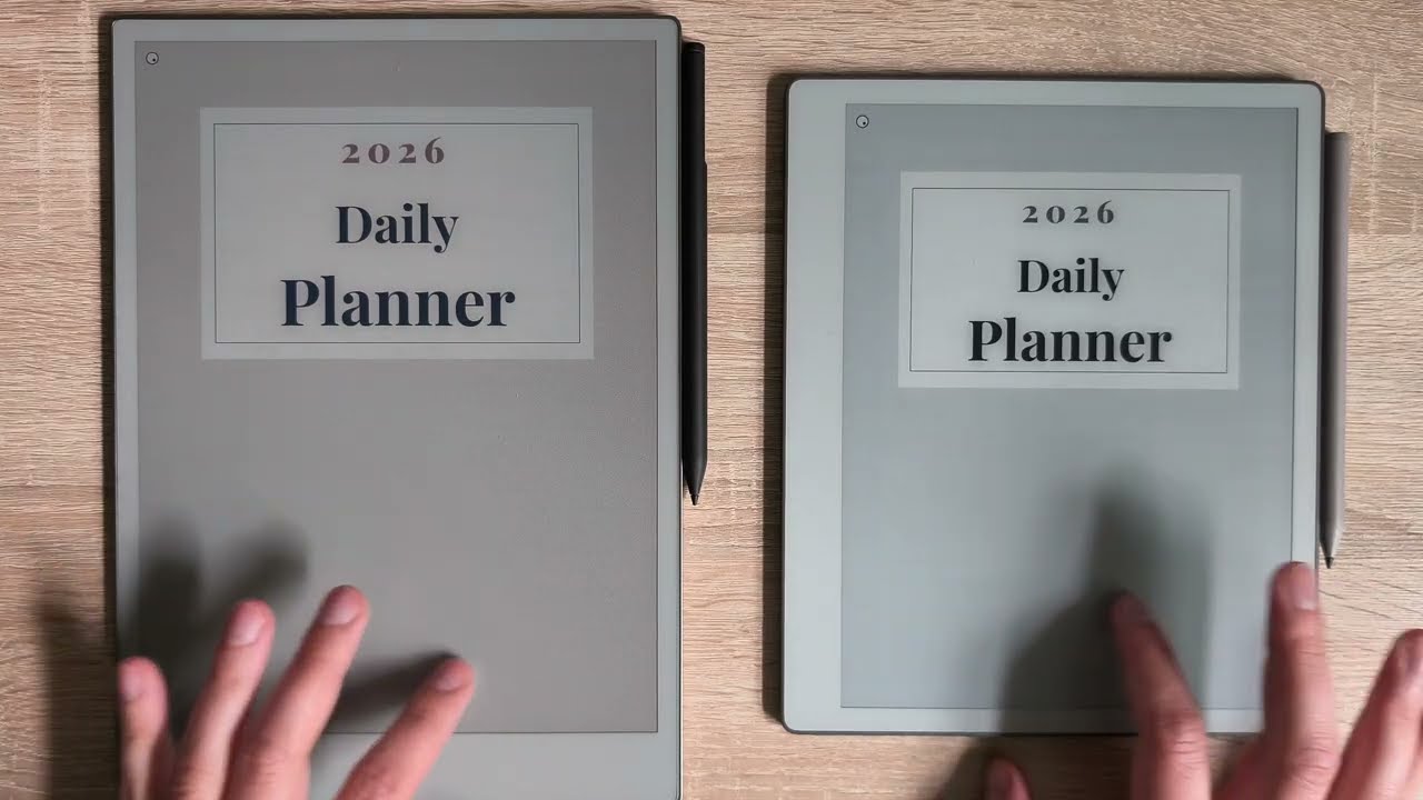 reMarkable Paper Pure vs reMarkable Paper Pro &ndash; Speed Comparison in hyperlinked PDF Daily Planner
