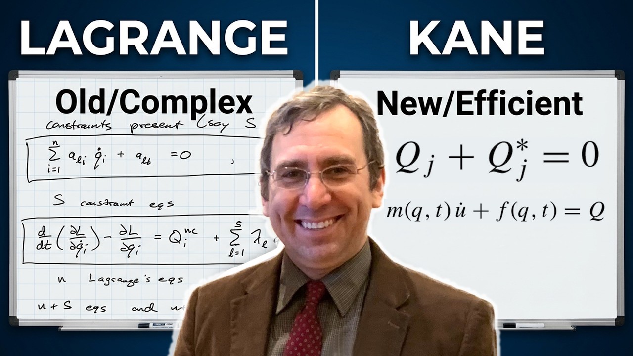 Kane's Method, Kane's Equations, Avoiding Lagrange Multipliers | Quasivelocities | Lecture 28