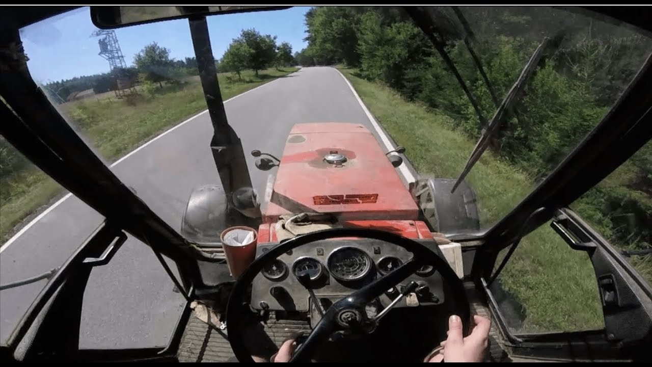 Cabview/Driver view || Zetor Crystal 8145 + 2 vleky  / převoz balíků -  ZEMOS Zubčice *[Full HD]*