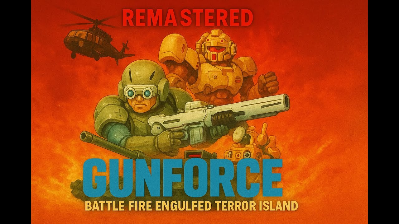 Gunforce – Battle Fire Engulfed Terror Island (Arcade) – Remastered Full Gameplay