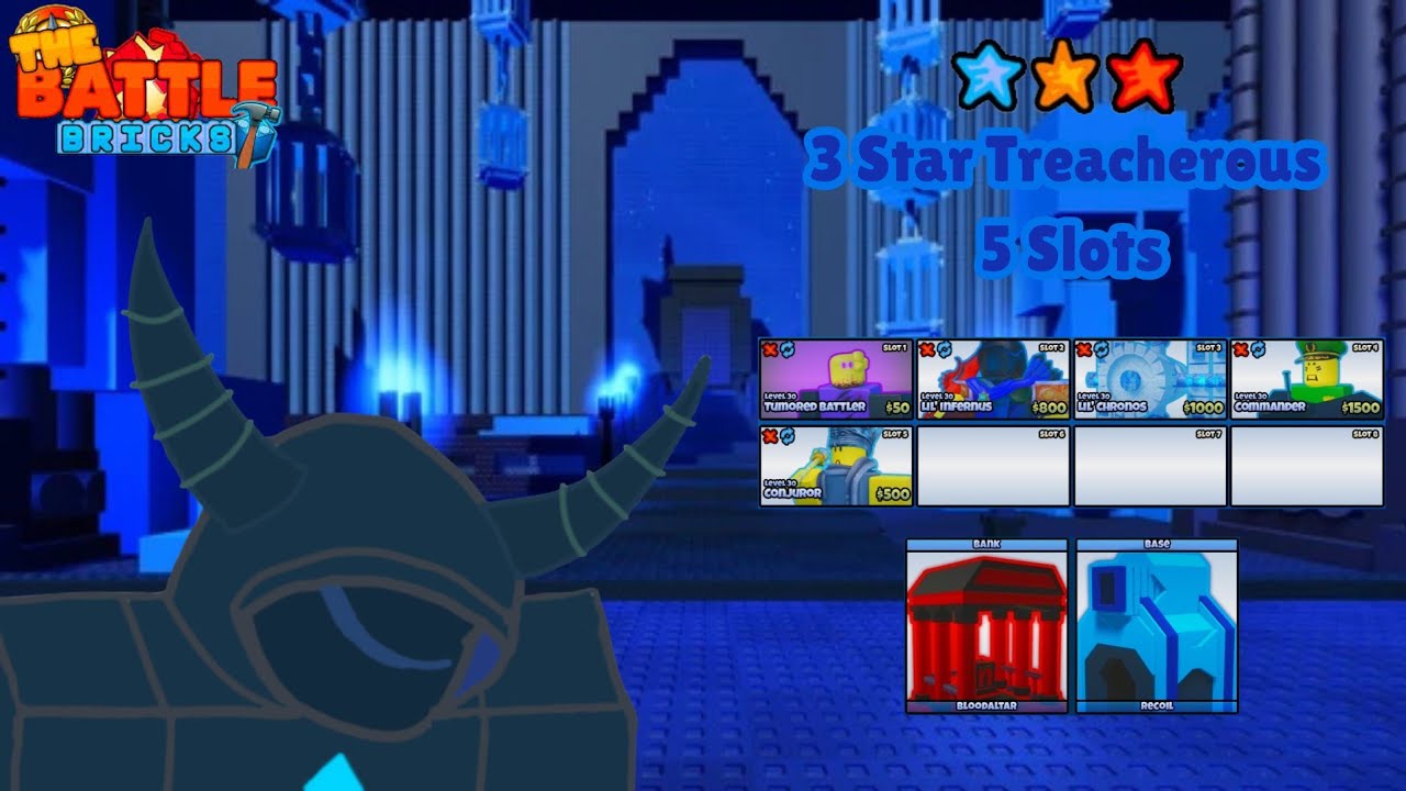 3 Star Treachstone 5 Slots Only | The Battle Bricks