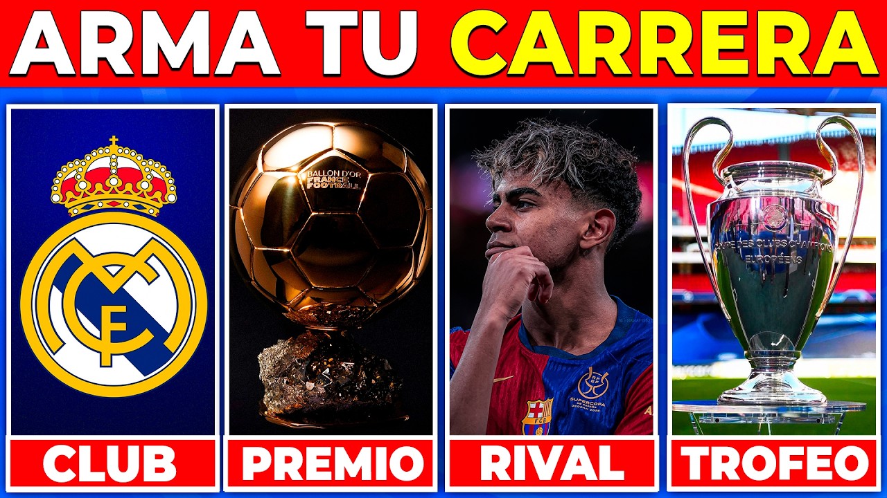 ARMA tu CARRERA de FUTBOLISTA 🤩⚽ SIMULA tu JUGADOR 🏆 ELIGE tu DESTINO 🤔 QUIZ de FÚTBOL