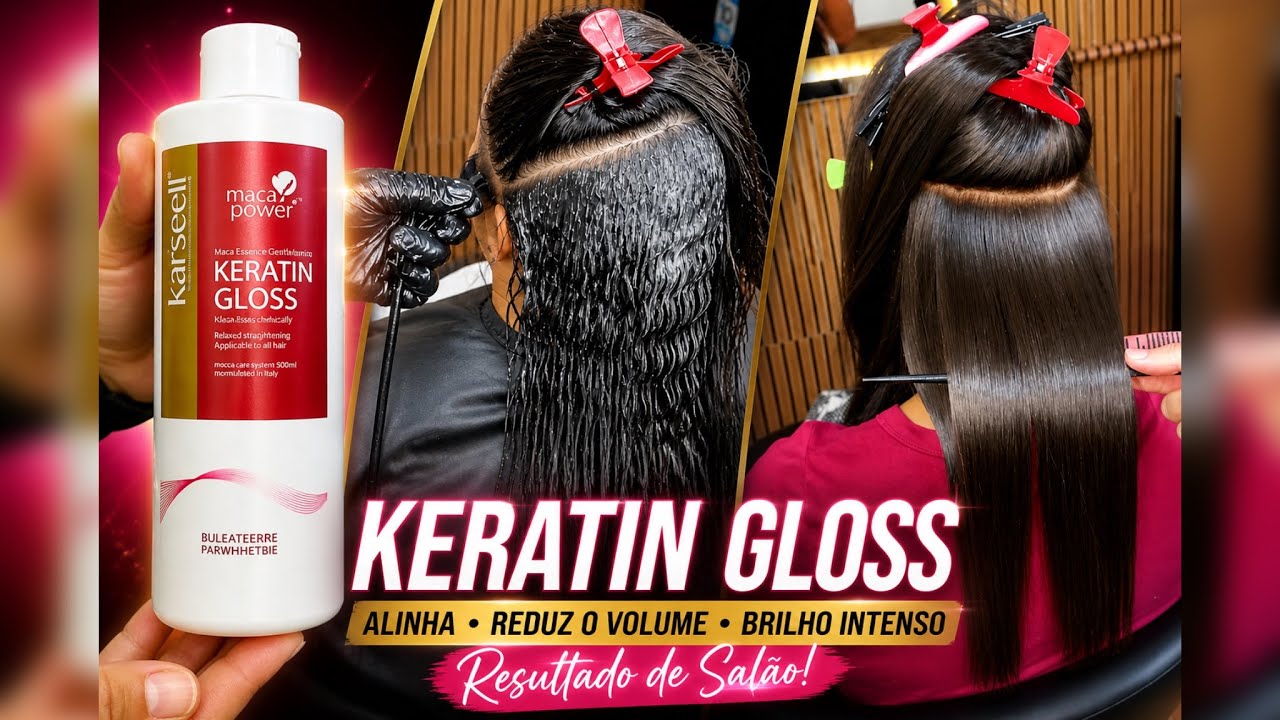 Como aplicar a Progressiva Karseell Keratin Gloss Liso Imediato da Shopee:em Cabelo Cacheado
