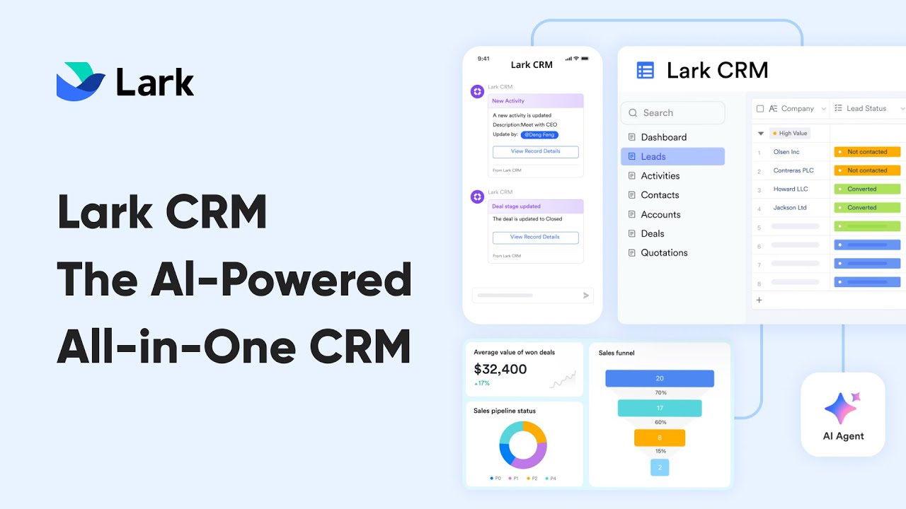 Lark CRM | AI-Powered All-in-One CRM for Faster Lead Management & Deal Closing