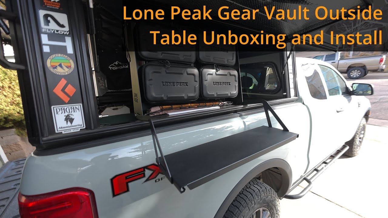 Lone Peak Gear Vault Outside Table - Unboxing and Install