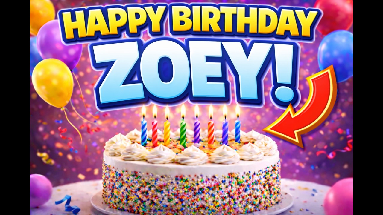 Happy Birthday Zoey 🎉 | Birthday Song for Zoey