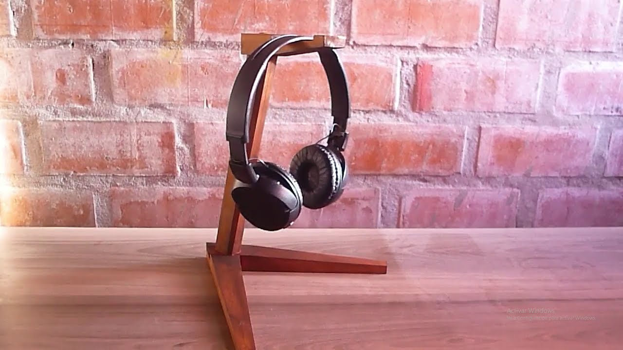 DIY soporte  para audifonos ( how to make a stand for headphones)