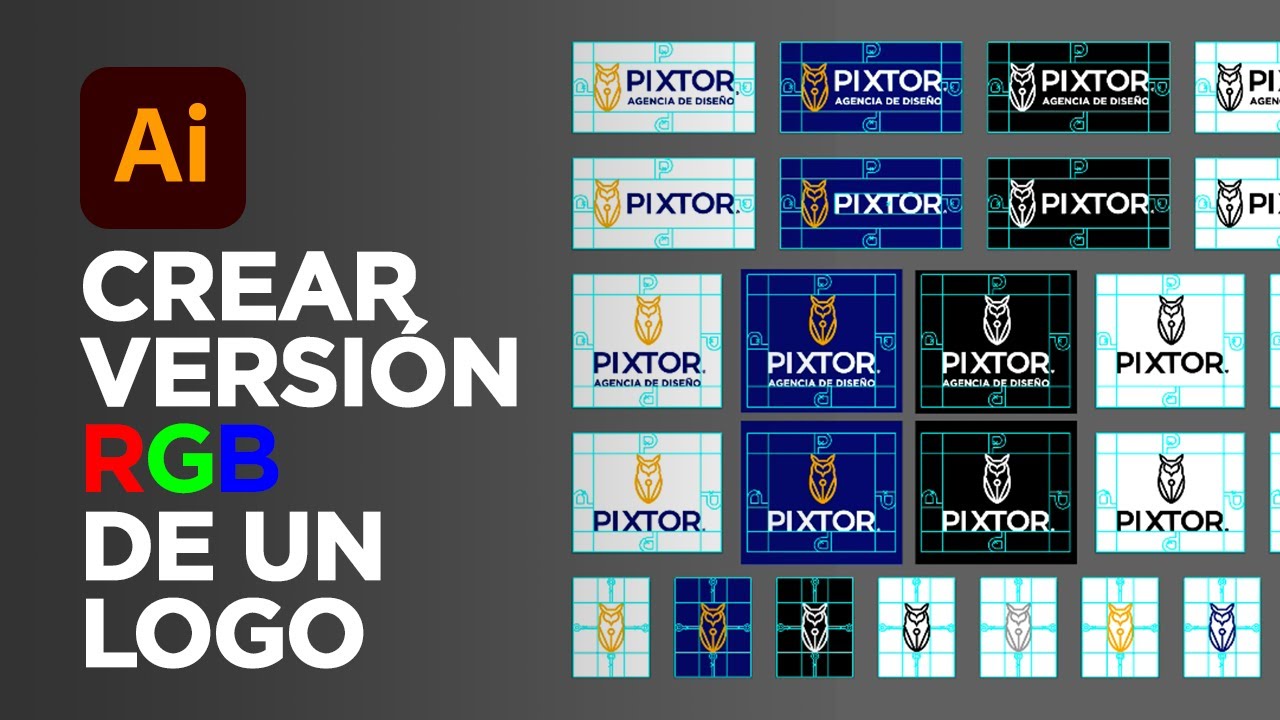 Cómo crear las versiones RGB de un logo | Tutorial