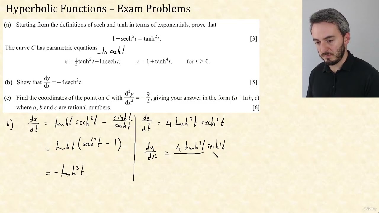 62 - Hyperbolic Functions Exam Questions Part 2 | CIE A Level Further Pure Mathematics 2 9231