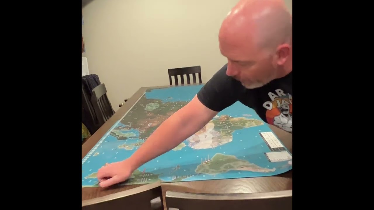 Распаковка новой гигантской карты для Axis & Allies Global 1940 от Renegade Games