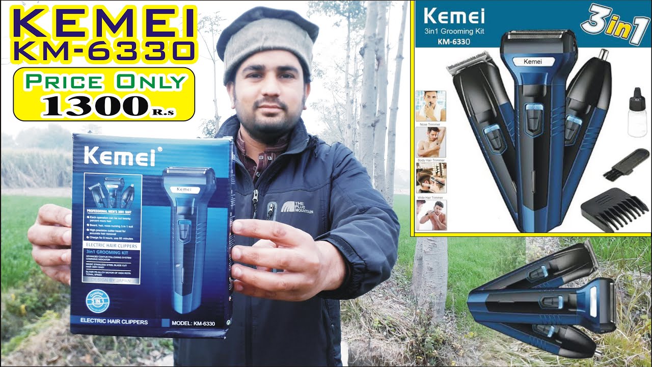 Kemei 3 in 1 Hair Clipper model KM-6330 Review and Unboxing 2022, Kemei Hair Trimmer 6330,Shaving
