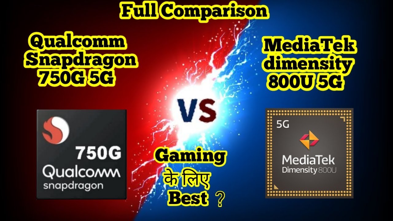 Qualcomm Snapdragon 750G 5G and MediaTek Dimensity 800U 5G Full Comparison || 750G 5G vs 800U 5G
