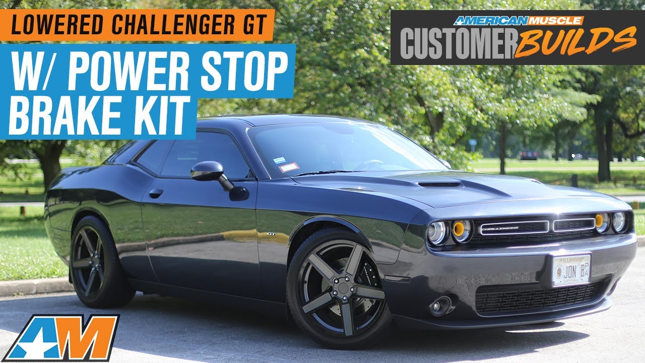 Lowered 2018 3.6L V6 Challenger GT with Power Stop Brake Kit | AmericanMuscle Customer Builds
