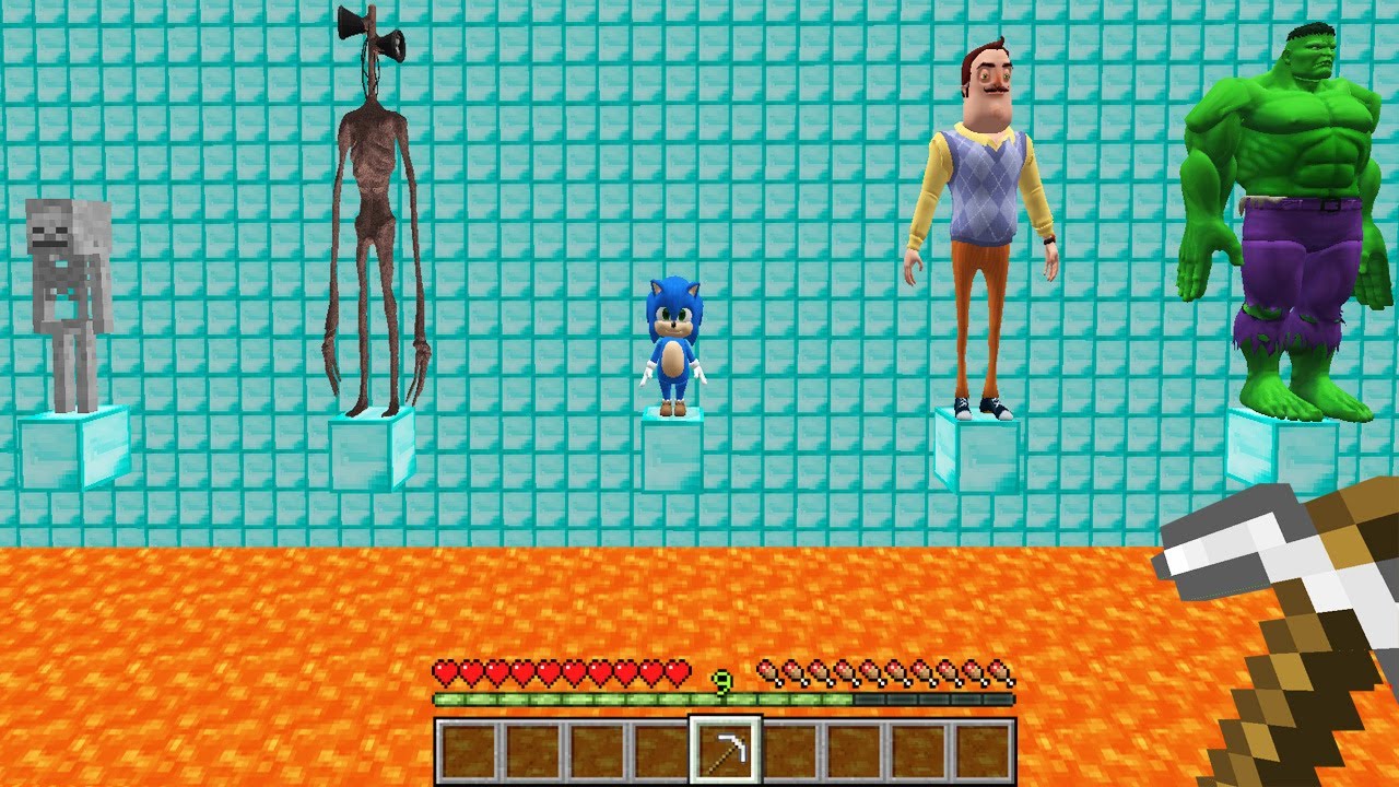 YANLIŞ KORKUNÇ KARAKTERİ LAVA ATARSAN ÖLÜRSÜN 😱 - Minecraft