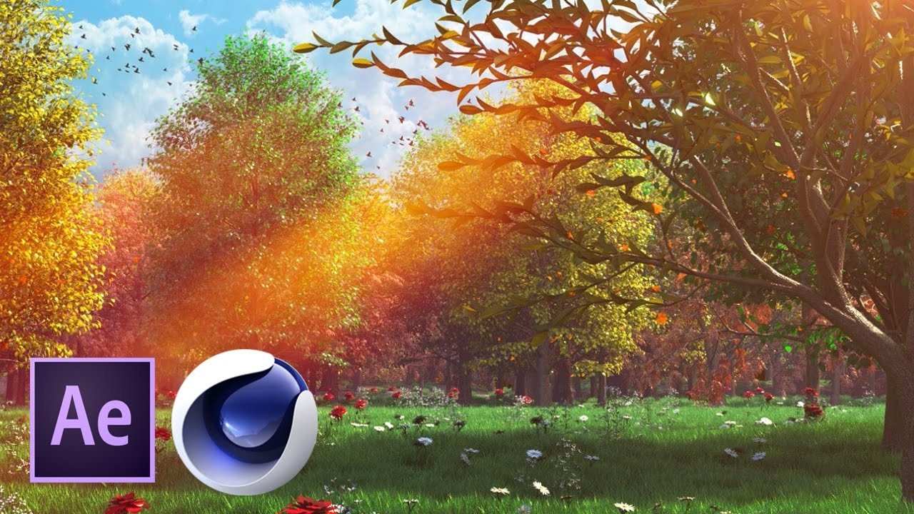 Сказочный лес в Cinema 4D и After Effects. Часть 3 из 4