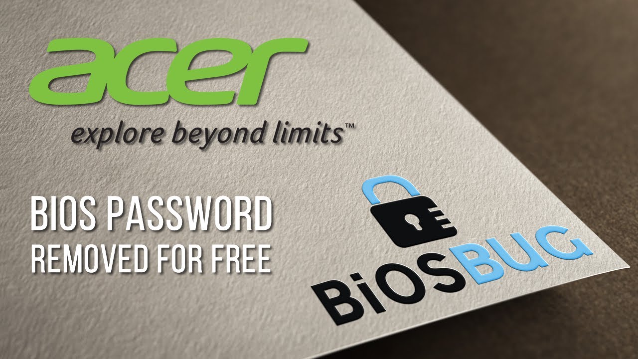 Как бесплатно удалить пароль BIOS на всех ноутбуках Acer!