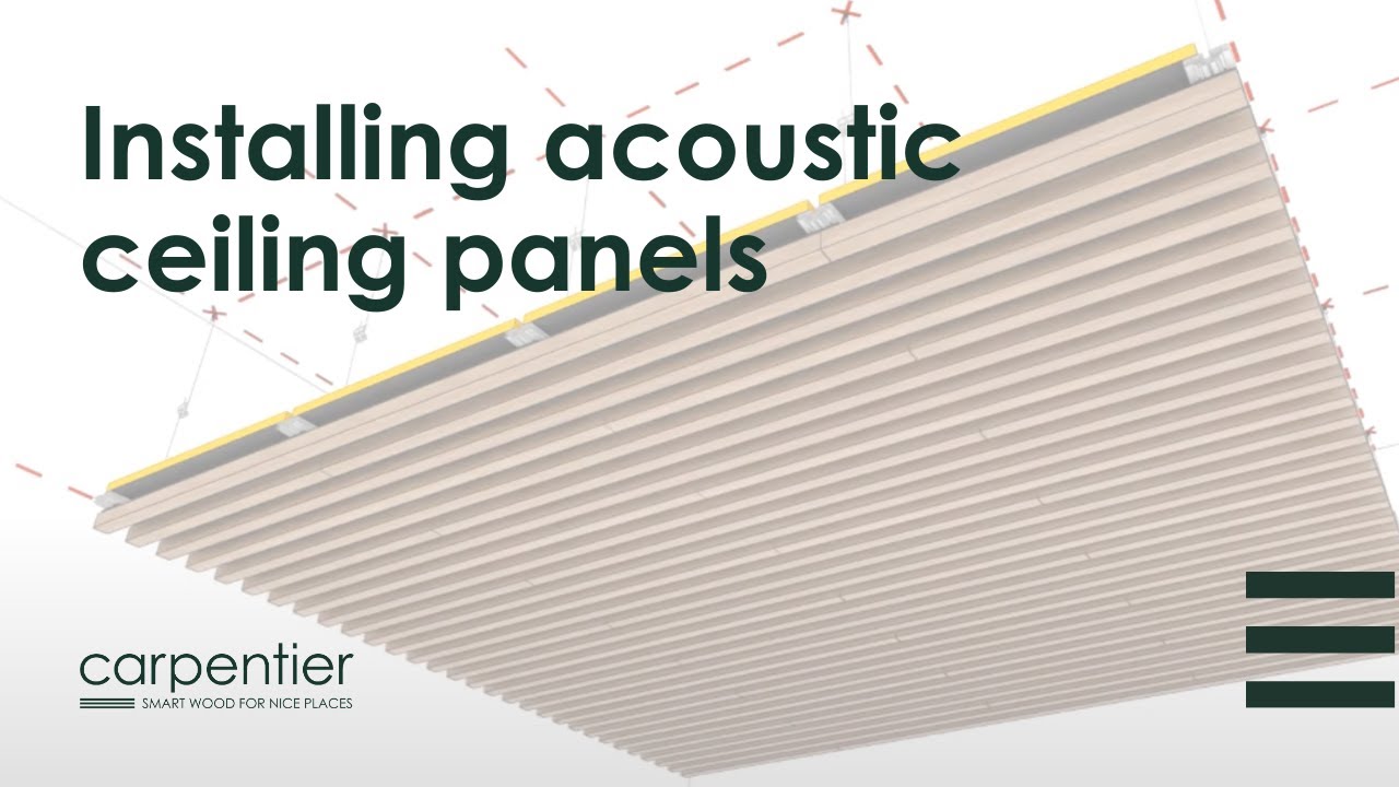 How to install acoustic ceiling panels