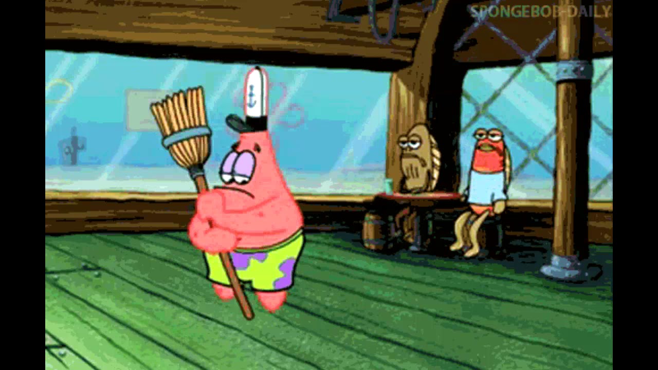Patricio barriendo 10 horas