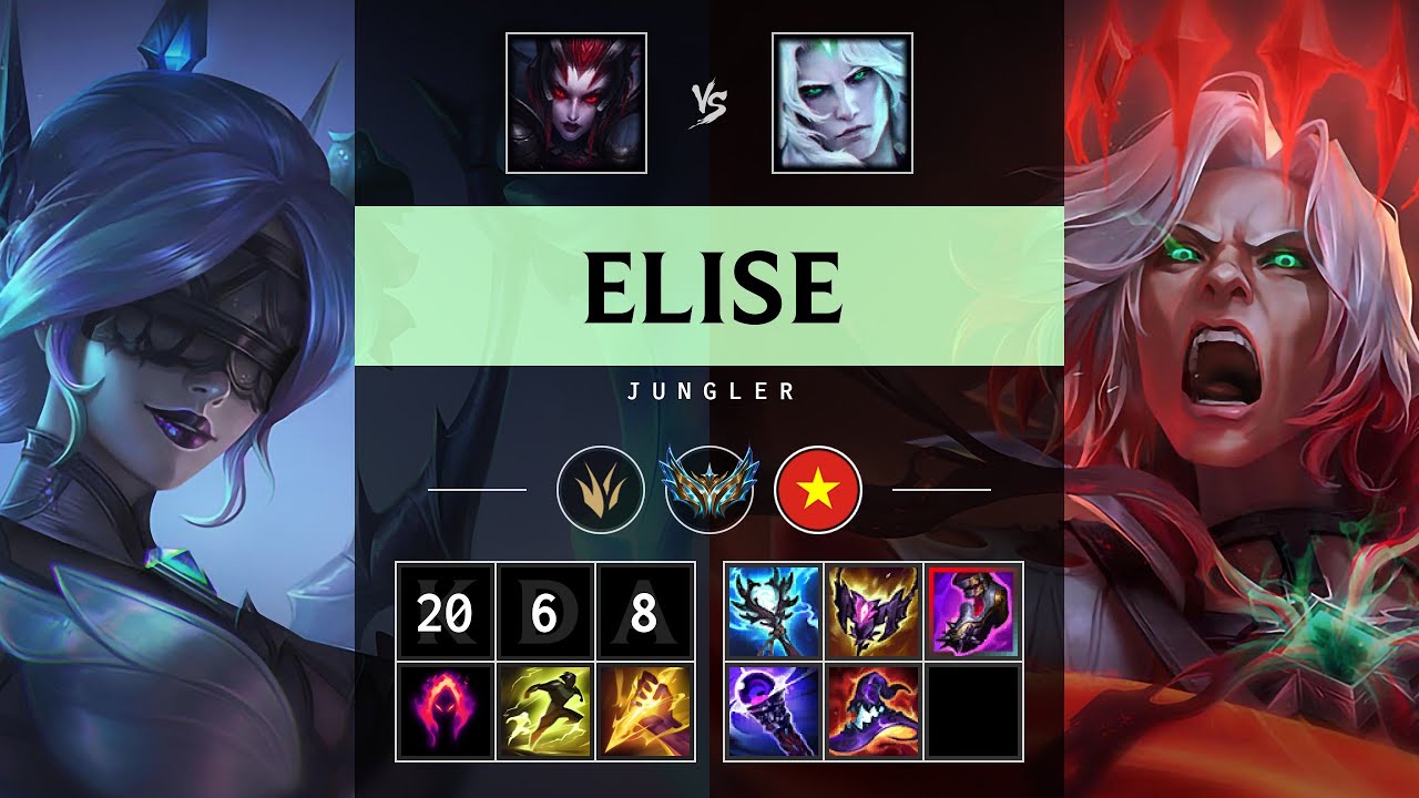 Elise Jungle vs Viego - VN Challenger Patch 25.17
