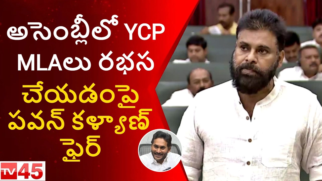 Pawan Kalyan Reacts to YCP MLAs Over Assembly Ruckus | AP Politics