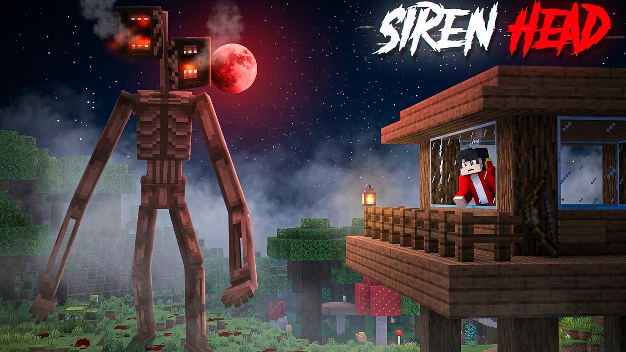 Surviving The DEADLIEST Phenomenon In Minecraft... Siren Head (HINDI)