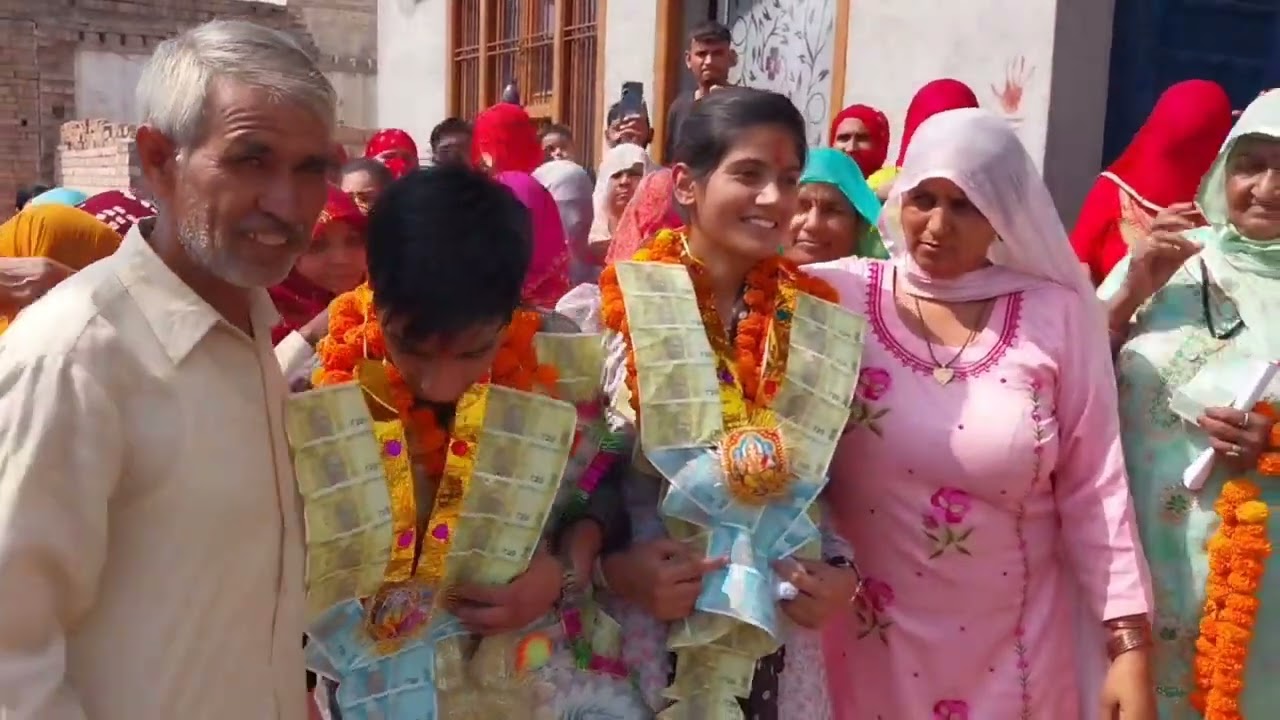शिकारपुर गांव के नितिन एवं पायल ने हरियाणा में किया नाम रोशन ।