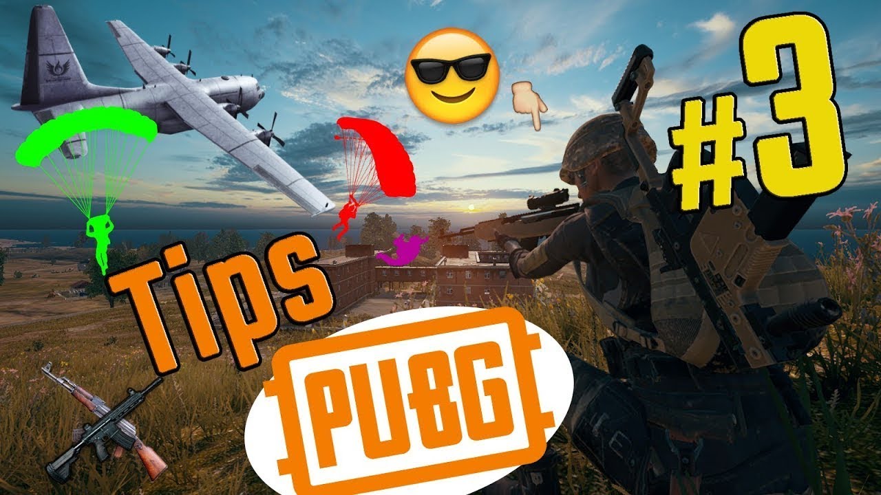 PUBG Tips #3|CAER PRIMERO!! - Salto del avión ✈ - Mejor empuñadura armas -Técnica Pre-Fire