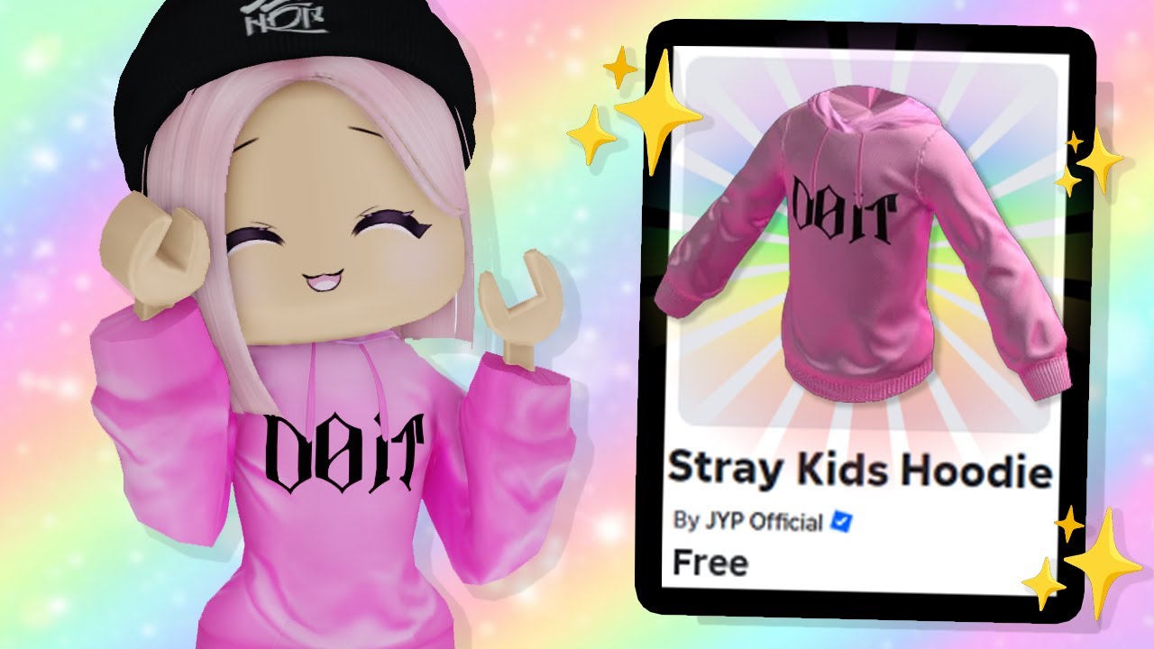 Бесплатная толстовка Stray Kids DO IT, созданная пользователями в Roblox (неограниченное количест...