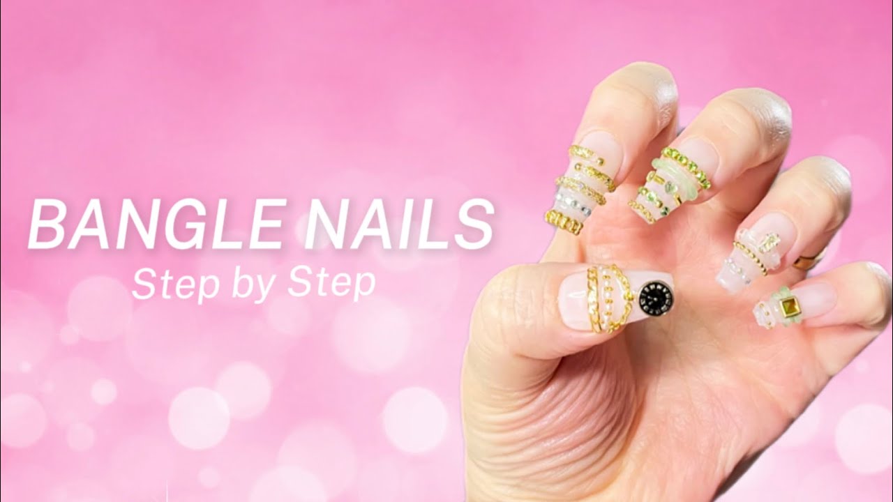 Luxury Chain Nails 💎 | Bangle Nails Step-by-Step Tutorial
