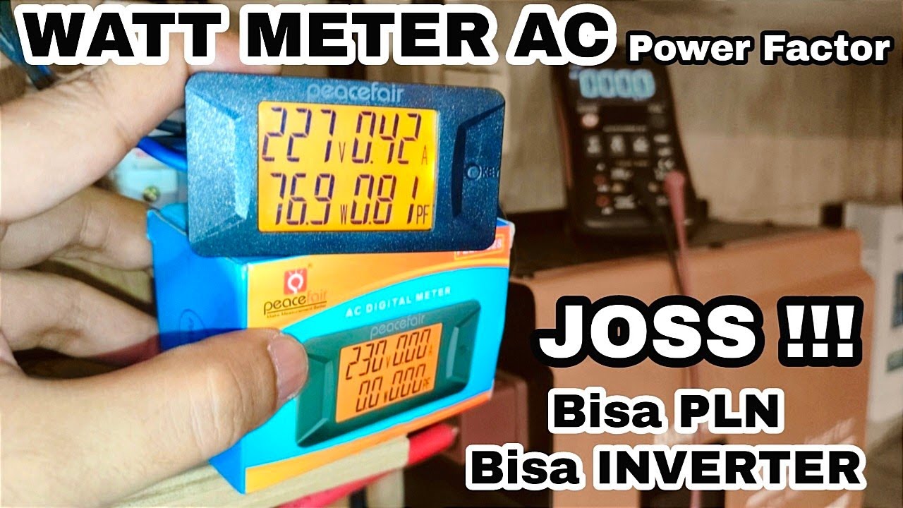 BELAJAR & REVIEW Watt Meter AC Terbaru SUPER JELAS !!! PZEM-028 Alat ukur listrik AC 220V