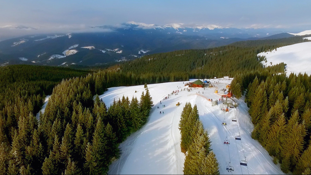 Bukovel/Буковель с высоты птичьего полета.